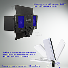 Відеосвітло LED-U600 RGB постійне світло для фото, відео зі штативом 2,1 метр лампа для фону. Студійне світло., фото 3