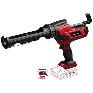 Einhell Пістолет для герметика TE-SG 18/10 Li — Solo акум., PXC, 18 В, 2000 Н, 310 мл, 0.4-10 мм/с, 1.8 кг (без