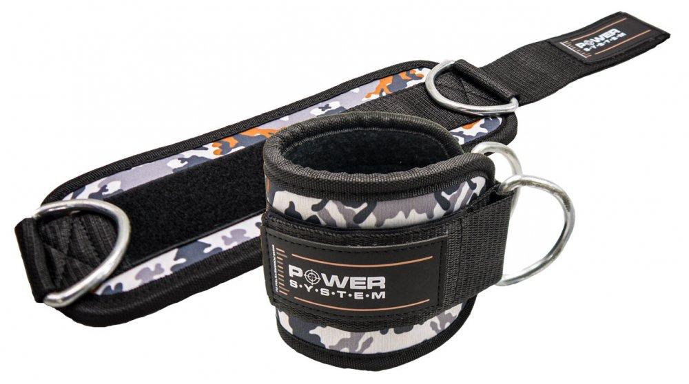 Манжети на щиколотку Power System PS-3470 Ankle Strap Camo Grey/Black PS_3470_Grey/Black SP - фото 1 - id-p2124677615