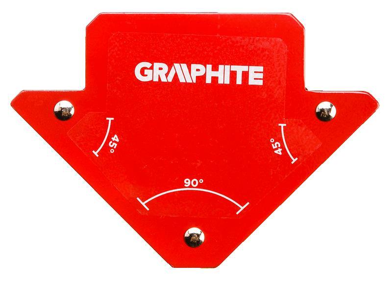Graphite Зварювальний кутник магнітний 56H901, 82 x 120 x 13 мм, кут 45 або 90 град., сила 11.4 кг