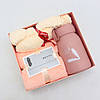 Набір подарунковий Simple Life (термокухоль, рушник, іграшка), Рожевий / Подарунковий комплект на 8 березня., фото 3