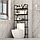 Полиця стелаж підлогова над унітазом New Toilet Rack 2123чорна та біла, фото 5