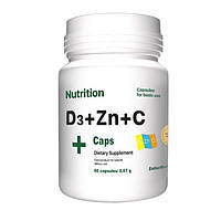 Витамины и минералы EntherMeal D3 + Zinc + С, 60 капсул CN7546 SP