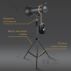 Професійний штатив LUX100 RT-2 2.1 м для телефону камери кільцевої лампи відеосвітла, Студійна фотостійка, фото 3