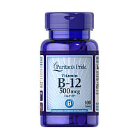 Витамины и минералы Puritan's Pride Vitamin B-12 500 mcg, 100 таблеток CN13115 SP