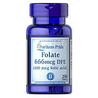 Витамины и минералы Puritan's Pride Folic Acid 400 mcg, 250 таблеток CN12886 SP