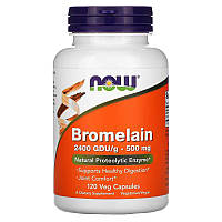 Натуральная добавка NOW Bromelain 500 mg, 120 вегакапсул CN10189 SP