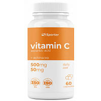 Витамины и минералы Sporter Vitamin C + Echinacea, 60 капсул CN9838 SP