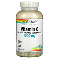 Витамины и минералы Solaray Vitamin C with Bioflavonoids 1000 mg, 250 вегакапсул CN10348 SP