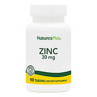 Витамины и минералы Natures Plus Zinc 30 mg, 90 таблеток CN11697 SP