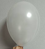 Латексна кулька металік білий 10 "/ 29 / 26 см White Gemar, фото 2
