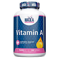 Витамины и минералы Haya Labs Vitamin A 10000 IU, 100 капсул CN12116 SP