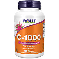 Витамины и минералы NOW Vitamin C-1000 with Rose Hips & Bioflavonoid, 100 таблеток CN12474 SP