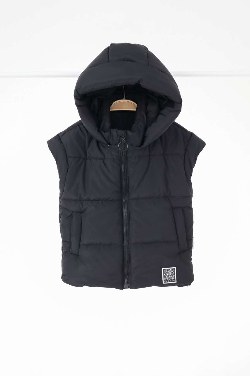 Жилетка Over, чорна, фото 1