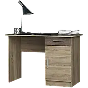 Письмовий стіл із ящиком та тумбою для підлітка Школяр 3 (110х55х75 см) Еверест Сонома + Трюфель