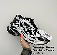 Кроссовки Balenciaga Trainer Black/White Runner Sneakers