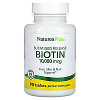 Витамины и минералы Natures Plus Biotin 10000 mcg, 90 таблеток CN11681 SP