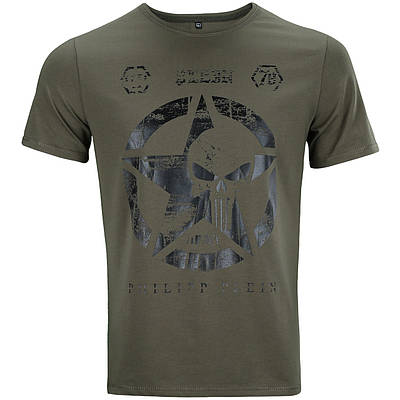 Футболка хакі PHILIPP PLEIN "ЗІРКА" Ф-10 KHA L(Р) 19-625-020 M