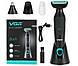 Електробритва для сухого гоління 2в1 з насадкою для носа VGR V-601, фото 4