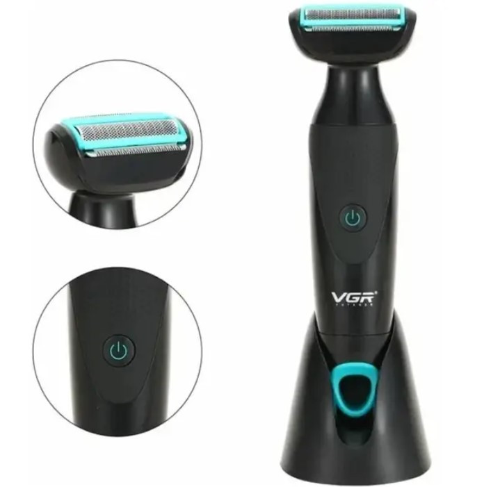 Електробритва для сухого гоління 2в1 з насадкою для носа VGR V-601, фото 1