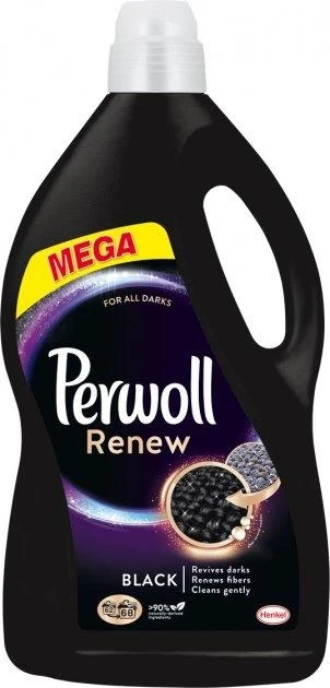 Гель для прання Perwoll Renew Black, для темних і чорних речей (3740мл.)