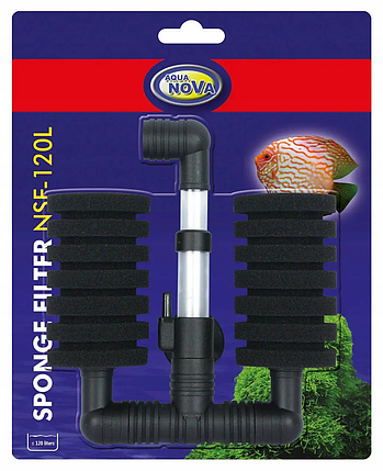 Фильтр аэрлифтный, Aqua Nova NSF-120L.Фильтр аэрлифтный в аквариум объёмом до 120 литров, фото 1
