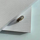 Срібна каблучка "Господи спаси і збережи" з родованим покриттям каблучка-оберіг у сріблі з написом, фото 2
