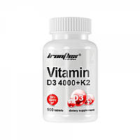 Витамины и минералы IronFlex Vitamin D3 4000 + K2, 100 таблеток CN12258 SP