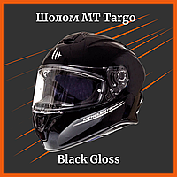 Шлем MT Targo Solid Black Gloss, М