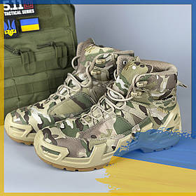 Тактичні берці АК (45 розмір) водовідштовхувальні військові демісезонні черевики мультикам