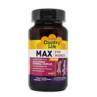 Витамины и минералы Country Life Max for Women With Iron, 120 таблеток CN5284 SP