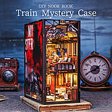 Бук Нук Train Mystery Case Book Nook DIY Інтерьерний конструктор BN01, фото 4