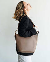 Кожаная сумка шопер из єко кожи,большая модная сумочка на плечо для девушек «Дэни»