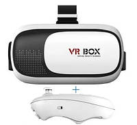 Очки 3D Виртуальной Реальности с пультом бело-черный VR Box 3D Glasses