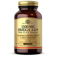 Жирные кислоты Solgar Omega 3-6-9 1300 mg, 60 капсул CN4871 SP