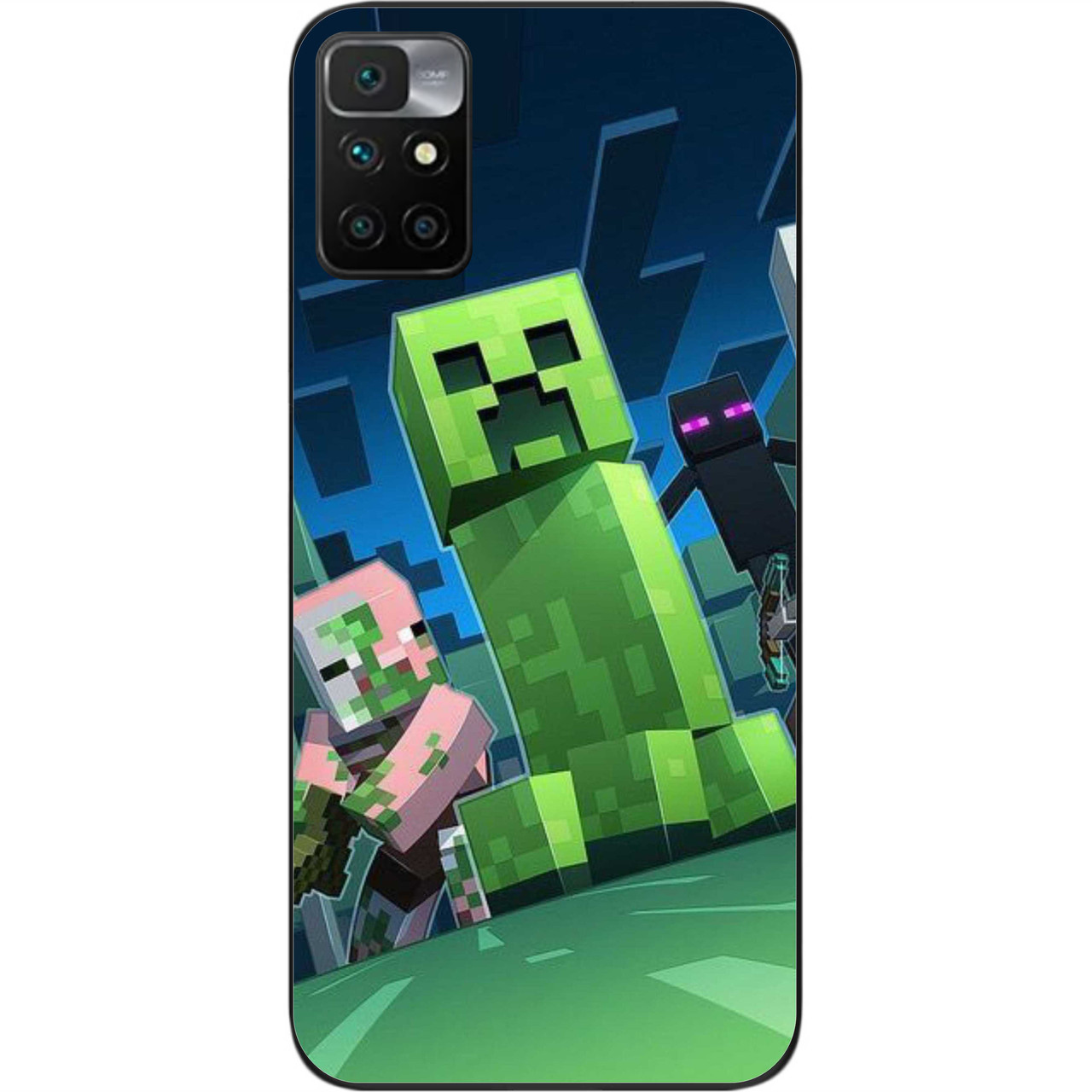 Силіконовий чохол Case для Xiaomi Redmi 10 з картинкою Зелений кріпер