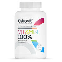 Витамины и минералы OstroVit 100% Vit & Min, 90 таблеток CN1380 SP