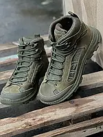 Военные тактические ботинки хаки/олива 40-46 размер демисезонные армейские берцы нубук