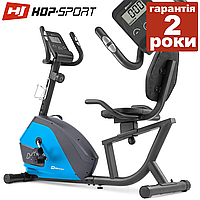 Велотренажер для реабилитации горизонтальный Hop-Sport HS-035L Solo черно-синий