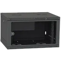 IPCOM 4U 600x450 Шкаф телекоммуникационный двери стекло (черный)