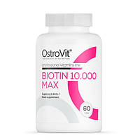 Витамины и минералы OstroVit Biotin 10000 Max, 60 таблеток CN12921 SP