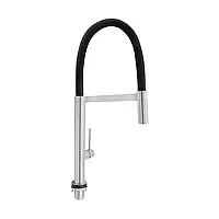 Смеситель для кухни с гибким изливом QTKTS91103AN Brushed Nickel PVD