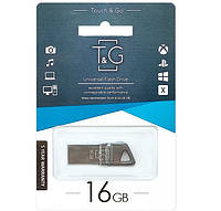 Флешка (Флешнакопичувач) 16GB T&G 114 Metal series Silver