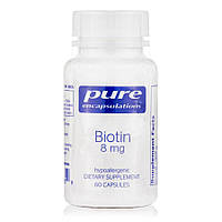 Витамины и минералы Pure Encapsulations Biotin 8 mg, 60 капсул CN8091 SP