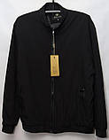 Куртка легка чоловіча бомбер збільшеного розміру 56 чорна, фото 5