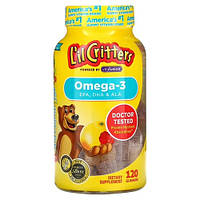 L'il Critters Omega-3 Raspberry-Lemonade 120 жувальних цукерок LIL-1434 VB