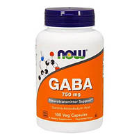 NOW GABA 750 mg 100 капсул NOW-00089 VB