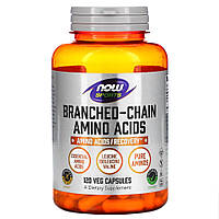 Аминокислота BCAA NOW Sports Branched Chain Amino Acids, 120 капсул CN703 SP