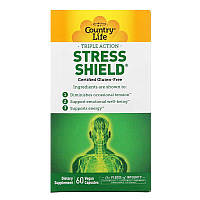 Натуральная добавка Country Life Stress Shield, 60 вегакапсул CN13280 SP