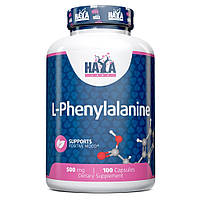 Аминокислота Haya Labs L-Phenylalanine 500 mg, 100 капсул CN13555 SP